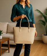 Fineur SwiftZip Tote Bag - Beige